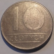 Polska moneta 10 zł. 1988rok.