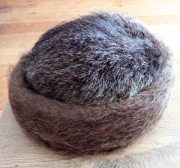 Czapka damska z futra naturalnego z prl-u