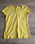 T- Shirt bawełniany kolor żółty