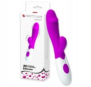 Wibrator Damski Króliczek Sex Masażer łechtaczki i Punktu G 2w1 Mocny