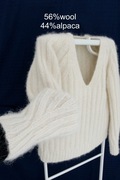44%alpaka 56%wełna bez wad M/L