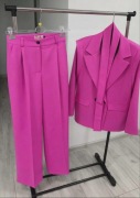Garnitur La milla marynarka żakiet spodnie S 36 różowy