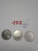 Moneta Francja 2 franki, 1979-2001