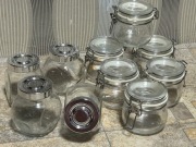 IKEA KORKEN RAJTAN 13 CL - KPL SŁOIKI SZKLANE ZESTAW 10 SZT