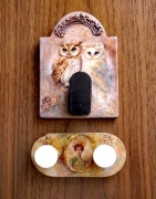 Stylowe wieszaki ścienne Retro | Sowy Akacja & Dama Vintage