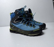 Buty skórzane trekkingowe techniczne niebieskie Mammut r40 turystyka górska