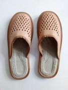 Męskie skórzane kapcie r. 42 wkładka 26 cm