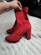 Botki czerwone rozmiar 41