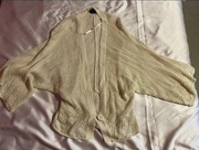 S.Oliver 38/40 wiskoza bawełna kardigan ecru biały jasny beż