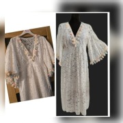 Sukienka Boho koronkowa premium biała