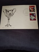 Kolekcje Bershka koperta ze znaczkami Puchar Zdobywców Pucharu 1970