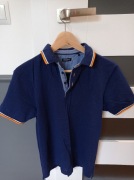 Próchnik polo granatowe S – kontrastowy kołnierzyk