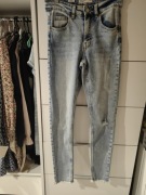 Spodnie rurki przetarcie 34 skinny