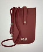 Etui na telefon HUGO BOSS nowy czerwony o wym. 18x12 cm sznurek regulowany