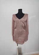 Dzianinowa błyszcząca tunika sweter marki Taly Weijl używana rozmiar 36/38