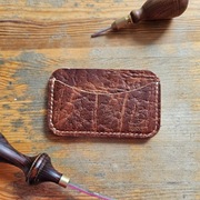 Borubar Skóroszyj - super unikat - cardholder z niezwykłej skóry 