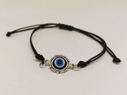 Bransoletka „Oko Proroka” na czarnym rzemyku