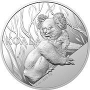 Koala  1 uncja Srebra 2024 High Relief