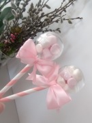 Podziękowania dla gości grzechotki lizaki pianki 