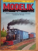 Model Kartonowy Modelik 2003\16 Pociąg Kolei Wilanowskiej parowóz, 4 wagony