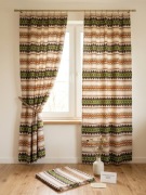 Kultowe zasłony żakardowe – Gruba Wełna, Vintage PRL, Styl Cepelia