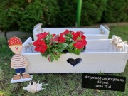 Skrzynka- Donica  drewniana 60 cm