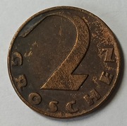 MONETA 2 GROSZE AUSTRIA 1937. (179)