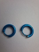 Kolczyki niebieskie kółka 