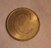 Żeton C telegram telefon poczta polska 1990r