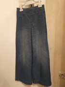 Dżinsy spodnie dziewczęce z szerokimi nogawkam  r.134