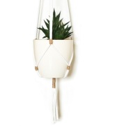 Kwietnik wiszący ze sznurka, BOHO, makrama - 80cm
