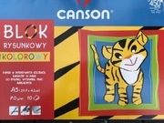 Blok Canson rysunkowy kolorowy A3 10 Kartek
