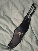 Obroża naszyjnik szeroki z kółkiem 