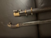 Stara szabla z bagnetem rosyjska Saszka