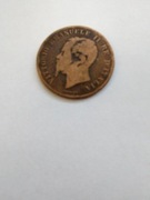 5 Cenntesimi , Włochy 1861, Emanuel II,śr.25,01mm,w.5g.miedż. 