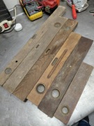 Stare poziomice drewniane Prl