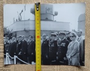 Duża fotografia PRL marynarka wojenna LWP ordery