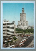 Warszawa.Ul.Marszałkowska, hotel "Metropol" TRAMWAJE,.....1976r