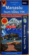 Mapa trekkingowa Manaslu & Tsum Valley 75k