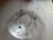 Duża patera,kolorowe osty