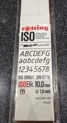 Szablon Rotring 343100Kursiv