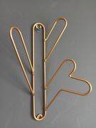 WIESZAKI ŚCIENNE ZŁOTE METALOWE ZESTAW 2x HACZYKI NA UBRANIA