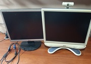 Dwa monitory LG L1753S i BENQ Q7B3