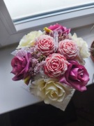 Flowerboxy ze świec 