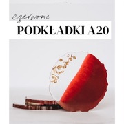 Podkładki pod kubek czerwone A20 Holika