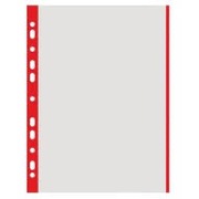 KOSZULKI NA DOKUMENTY A4 CZERWONE BRZEGI 100 szt. 9228