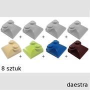 LEGO 47457 SKOS jasny szary Tan limonka niebieski ciemny brązowy - 8 szt