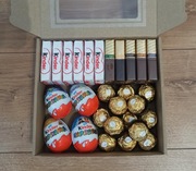 Zestaw słodyczy, Kinder, Fererro, Merci, duży box 