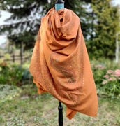 Duży szal orientalny indyjski haft paisley 