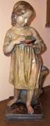 Rzeźba konsolowa, terakota 56 cm - XIX w. Włochy